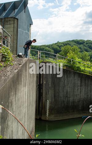 Deutschland, Kelheim, alte süddeutsche Stadt der Donau und Altmühl und des Rhein-Donau-Kanals. Ort der Völkerschlacht Stockfoto