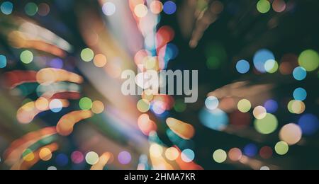 Helle Lichtpunkte abstrakte bokeh Textur Hintergrund verschwommen Stockfoto