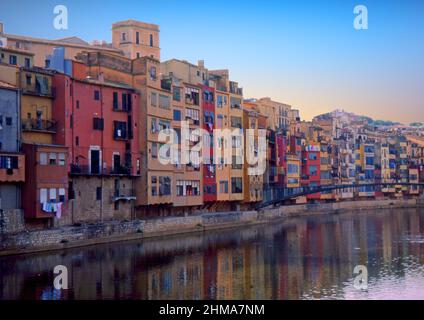Girona, Katalonien, Spanien (gescannt von Farblider) Stockfoto