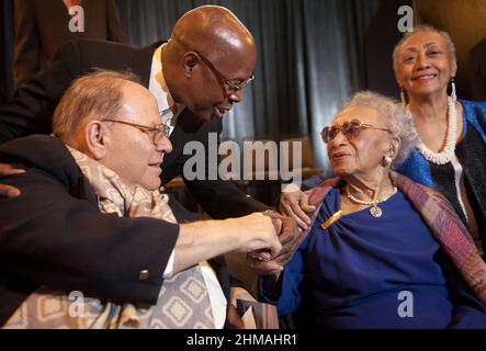 Die Bürgerrechtsanwältin Frankie Muse Freeman feiert 100th. Geburtstag Stockfoto