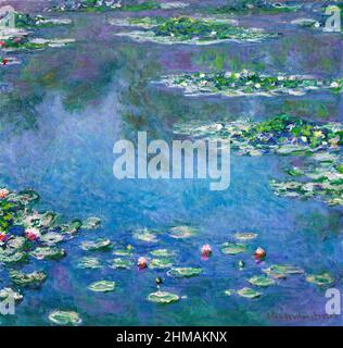 Seerosen von Claude Monet (1840-1926), Öl auf Leinwand, 1906 Stockfoto