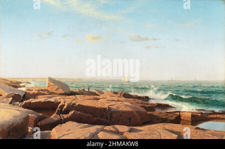 Narragansett Bay von William Stanley Haseltine (1835-1900), Öl auf Leinwand, 1864 Stockfoto