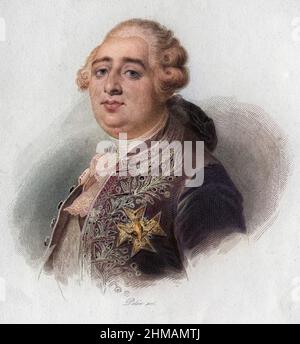 Portrait de Louis XVI, 1754-1793 roi de France Stockfoto