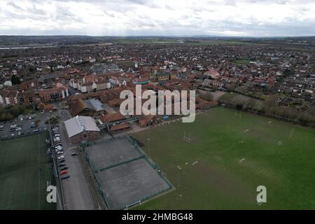 South Woodham Ferrers Essex UK Luftdrohnenansicht Stockfoto