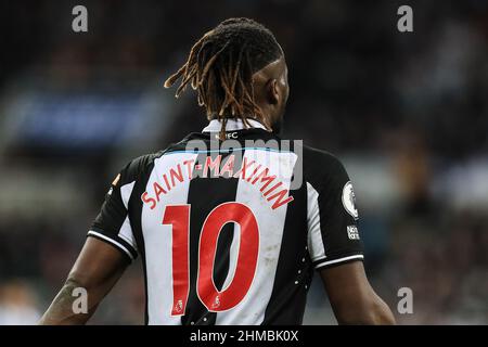 Newcastle, Großbritannien. 08th. Februar 2022. Das Nummer 10 Shirt von Allan Saint-Maximin #10 von Newcastle United während des Spiels in Newcastle, Großbritannien am 2/8/2022. (Foto von James Heaton/News Images/Sipa USA) Quelle: SIPA USA/Alamy Live News Stockfoto