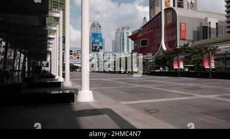 Centralworld Shopping Plaza Shopping Mall Complex Rama I Road Bangkok Thailand Pandemic Lockdown เซ็นทรัลเวิลด์ Stockfoto