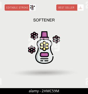 Einfaches Vektorsymbol für Weichmacher. Stock Vektor