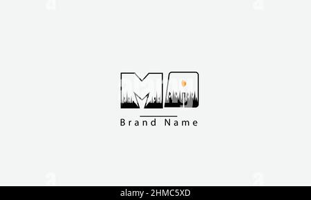 MA AM M Eine Vorlage für ein abstraktes Vektorlogo-Monogramm Stock Vektor