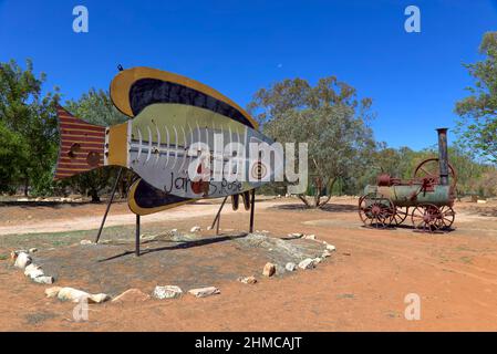 Park in Wilcannia am Darling River New South Wales Australien Stockfoto