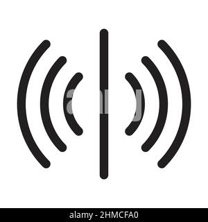 Sensor Icon Vektor Signalsymbol für Grafikdesign, Logo, Website, Social Media, mobile App, UI-Abbildung Stock Vektor