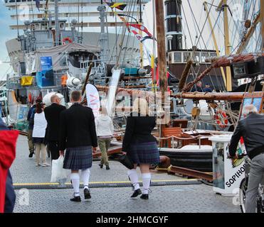 Stavanger norwegische Stadt mit atemberaubenden Landschaften, wunderschönen Fjorden, Bergen und langen weißen Stränden. Stockfoto