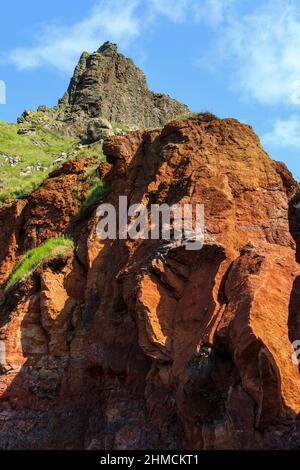 Erodierter Berg in Nordirland. Stockfoto