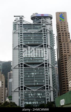 Das HSBC-Hauptquartier in Hongkong. Stockfoto