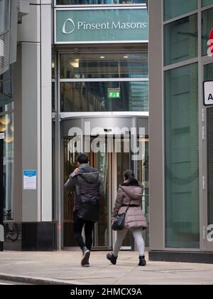 Pinsent Masons LLP International Law Firm Offices in Central London Stockfoto