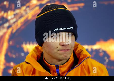 Foto vom 19-02-2020 von McLaren Lando Norris, der einen neuen vierjährigen Vertrag bei McLaren unterzeichnet hat. Ausgabedatum: Mittwoch, 9. Februar 2022. Stockfoto