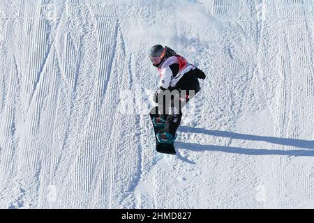 Jamie Anderson (USA), 6. FEBRUAR 2022 - Snowboarden: Frauen-Slopestyle-Finale während der Olympischen Winterspiele 2022 in Peking im Genting Snow Park in Zhangjiakou, Hebei, China. (Foto von Koji Aoki/AFLO SPORT) Stockfoto