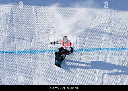 Jamie Anderson (USA), 6. FEBRUAR 2022 - Snowboarden: Frauen-Slopestyle-Finale während der Olympischen Winterspiele 2022 in Peking im Genting Snow Park in Zhangjiakou, Hebei, China. (Foto von Koji Aoki/AFLO SPORT) Stockfoto