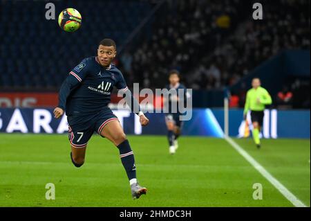 PSG - Monaco Kylian Mbappe während des Spiels PSG gegen AS Monaco im Parc des Princes, 12. Dezember 2021. Stockfoto