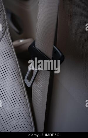 Moderne Luxus komfortable Auto Interieur, Details Stockfoto