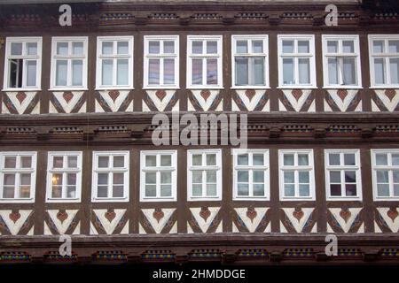 Malerisches Haus in Bad Sooden Allendorf im Werra-Tal in Deutschland, Hessen Stockfoto
