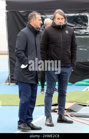 MASSIMO TARANTINO E GIORGIO ZAMUNER (SPAL) PORDENONE - SPAL CAMPIONATO CALCIO SERIE B 2021-2022 Stockfoto