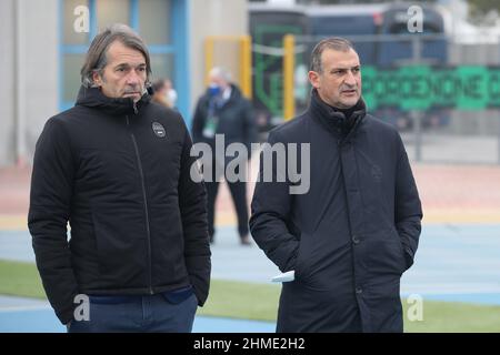 GIORGIO ZAMUNER (SPAL) E MASSIMO TARANTINO PORDENONE - SPAL CAMPIONATO CALCIO SERIE B 2021-2022 Stockfoto