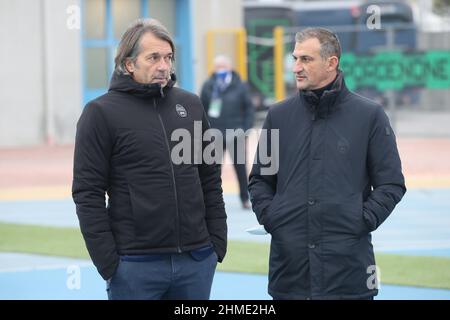 GIORGIO ZAMUNER (SPAL) E MASSIMO TARANTINO PORDENONE - SPAL CAMPIONATO CALCIO SERIE B 2021-2022 Stockfoto