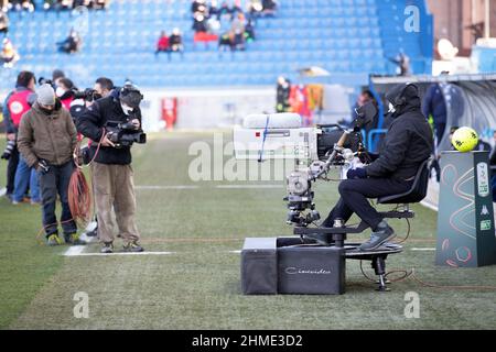 ELEVISIONE KAMERAMANN SPAL - PISA CAMPIONATO CALCIO SERIE B 2021-2022 Stockfoto