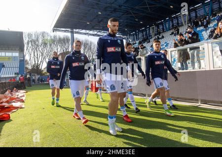 INGRESSO SQUADRA SPAL - PISA CAMPIONATO CALCIO SERIE B 2021-2022 Stockfoto