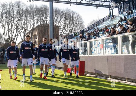 INGRESSO SQUADRA SPAL - PISA CAMPIONATO CALCIO SERIE B 2021-2022 Stockfoto