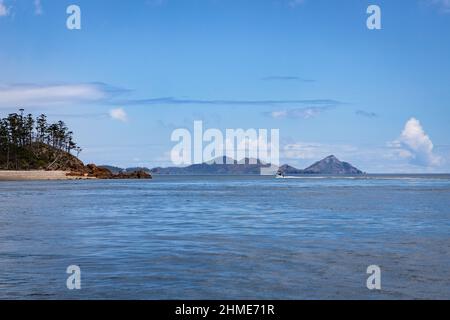 Whitehaven Beach. Zu einem der besten Reiseziele gewählt. Whitsundays Australien. Whitsunday Islands, Queensland. Segelurlaub. Stockfoto