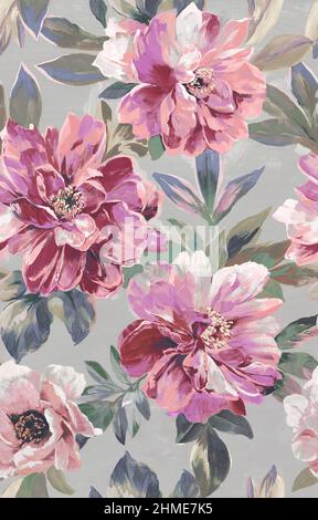 Aquarell Stil Blumen Malerei für Mehrzweck-Einsatz Stockfoto