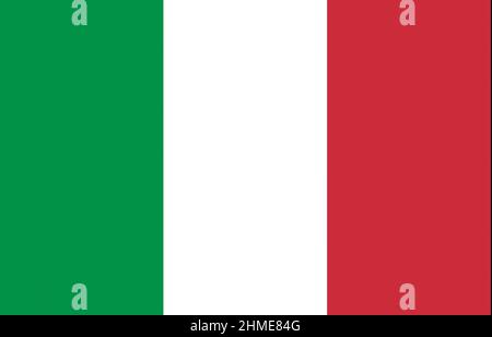 Flagge von Italien - Italienische Flagge Stockfoto