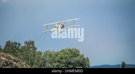 Göteborg, Schweden - 29 2010. August: Tummelisa Ö 1 (Replik) auf der Göteborg Aero Show. Stockfoto