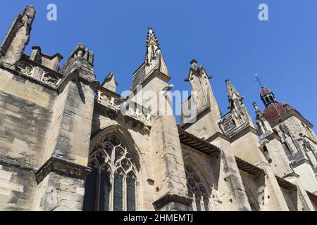 Kirche, St Antoine l'Abbaye, Isère, Rhône-Alpes, Frankreich, Europa Stockfoto