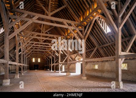 Saint-Pierre-sur-Dives, mittelalterliche Markthalle Stockfoto