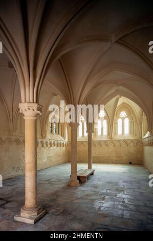 Saint-Pierre-Sur-Dives, Abtei, Kapitelsaal Stockfoto