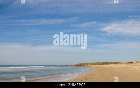 Wunderschöne Wolken über dem Mittelmeer Stockfoto