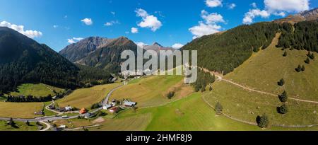 Stubaier Alpen, Bergsteigerdorf Sankt Sigmund im Sellrain, Tirol, Österreich Stockfoto