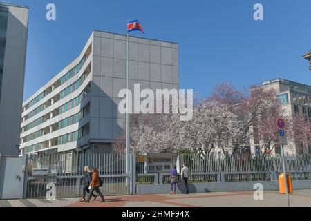 Botschaft der Demokratischen Volksrepublik Korea, Glinkastrasse 5, Mitte, Berlin, Deutschland Stockfoto