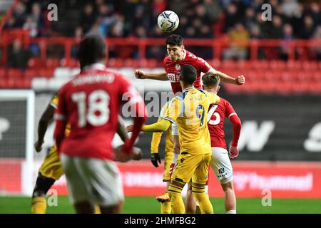 Bristol, Großbritannien. 09th. Februar 2022. Callum O'Dowda von Bristol City führt den Ball während des Spiels der EFL Sky Bet Championship zwischen Bristol City und Reading am Ashton Gate, Bristol, England, am 9. Februar 2022 an. Foto von Scott Boulton. Nur zur redaktionellen Verwendung, Lizenz für kommerzielle Nutzung erforderlich. Keine Verwendung bei Wetten, Spielen oder Veröffentlichungen einzelner Clubs/Vereine/Spieler. Kredit: UK Sports Pics Ltd/Alamy Live Nachrichten Stockfoto