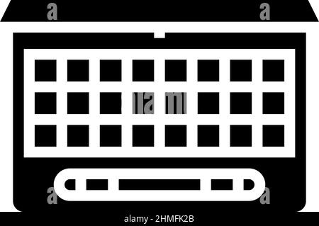 vektorgrafik für eyeshadow Set Glyphen Icon Stock Vektor