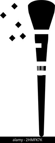 Pinsel Zubehör Glyphen Symbol Vektorgrafik Stock Vektor