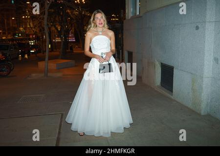 Madrid, Spanien. 09th. Februar 2022. Carla Hinojosa nimmt an der „Glowfilter“-Nacht-Gala im Mandarin Oriental Ritz Hotel Teil. (Foto: Atilano Garcia/SOPA Images/Sipa USA) Quelle: SIPA USA/Alamy Live News Stockfoto