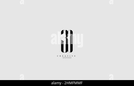 Buchstabenbuchstaben Initialen Monogramm-Logo ZD DZ Z D Stock Vektor