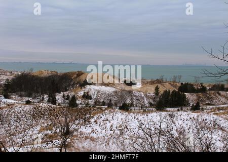 Indiana Dunes National Park West Beach Wanderwege Stockfoto