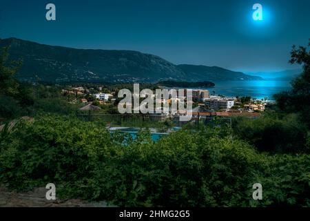 Dassia, Korfu Stockfoto