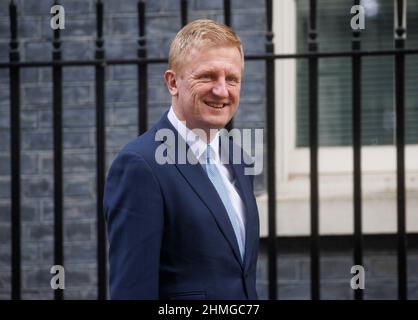 Oliver Dowden, Co-Vorsitzender der Konservativen Partei und Minister ohne Geschäftsbereich, in der Downing Street. Stockfoto