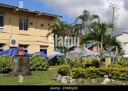 Bideau Park, Laborie Street, Castries, Saint Lucia, Windward Islands, Kleinere Antillen, Westindien, Karibisches Meer Stockfoto