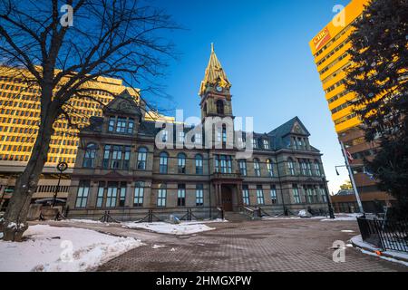 Das Rathaus ist die Heimat der Stadtverwaltung in Halifax, Nova Scotia. Halifax Regional Council. Halifax, Nova Scotia, Kanada Stockfoto